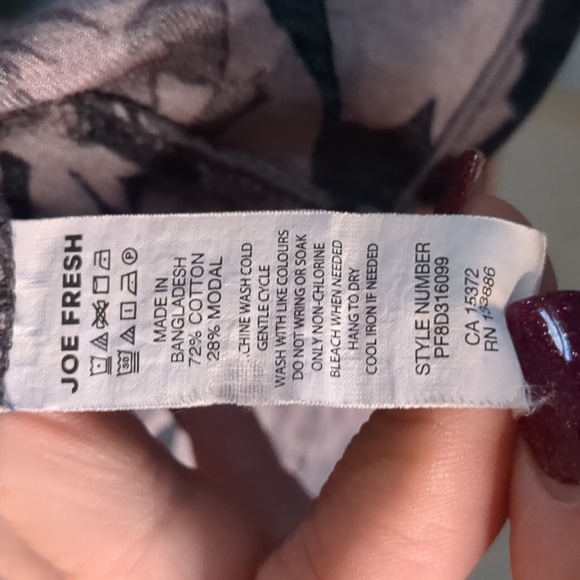 JOE FRESH+*  cotton blend long sleeve half button front collared midi dress camo - Picture 11 of 11